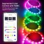 Govee LED Strip Lights RGBIC, 16.4FT Bluetooth Color Changing Rainbow LED Lights, APP Control with Segmented Control Smart Color Picking, Multicolor LED Music Lights for Bedroom, Room, Kitchen, Party