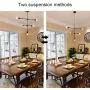 Ceiling Lamp 5 Light Mid Century Modern Sputnik Chandelier Lighting Fixture Pendant Light for Kitchen Dining Room Living Room Bedroom, Black Ceiling Lamp 5 Light Mid Century Modern Sputnik Chandelier Lighting Fixture Pendant Light for Kitchen Dining Room Living Room Bedroom, Black