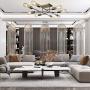 Sivilynus Modern Sputnik Ceiling Hanging Light Chandelier 8 Lights Flush Mount Brushed Nickel Sputnik Lighting for Kitchen Dining Room Living Room Foyer