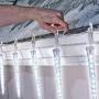 NOMA LED Quick-Clip Cascading Shooting Star Icicle Christmas Lights | Built-in Clip-On Icicle Lights | 10 Pure White Bulbs | 12.6 Ft. White Wire Strand NOMA LED Quick-Clip Cascading Shooting Star Icicle Christmas Lights | Built-in Clip-On Icicle Lights | 10 Pure White Bulbs | 12.6 Ft. White Wire Strand
