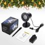 Christmas Lights Outdoor Projector, Snowflakes Light Projector Decoration, IP65 Waterproof White Snow Lights for Xmas Holday Birthday Wedding Party