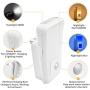 2-Pack LED Night Light Plug in, Flashlight 2 Colors Motion Sensor Cut Light 3-in-1, Rechargeable Emergency Light for Bedroom, Bathroom, Baby Room, Stairways, Hallway