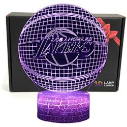 TriPro Basketball Shape 3D Illusion Smart 7 Colors USB Bedding Night Light Table Lamp Gifts