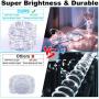 99Ft LED Rope Lights Outdoor, 500 LEDs Fairy String Lights Plug in 8 Modes, Dimmable, Super Durable, Waterproof String Lights Outdoor Indoor for Patio Wedding Christmas (Daylight White)