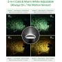 LITOM 30 LEDs Outdoor Solar Landscape Spotlights PRO IP67 Waterproof Wireless Solar Powered Landscaping Wall Light for Yard Garden Driveway Porch Walkway Pool Patio Cold & Warm White Adjustable 2 Pack