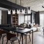 Sivilynus Kitchen Island Light Fixture Ceiling Hanging Farmhouse Chandelier Black 5 Lights Pendant Lighting Modern Industrial Style Lighting for Kitchen Table Hallway and Dining Room