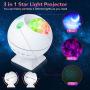 Galaxy Projector 3 in 1 Ocean Wave Projector Night Light Star Projector with Remote Control Voice Control, Nebula Cloud Mini 360 Pro Light for Bedroom Ceiling Car Kid Adult Gift with 43 Light Modes