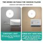 Rechargeable LED Night Light Sensor Lamp Mini Auto On/Off White Night-Light for Bedroom Bathroom Kitchen Hallway Stairs 3M Adhesive Fixed Base Wall