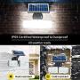 TEQStone Solar Flood Lights Outdoor Motion Sensor Dusk to Dawm, Adjustable Dual Head, IP65 Waterproof, 3000mAh Battery, Wireless LED Security Wall Light for Pathway, Yard and Garden (1 Pack L)