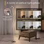 Albrillo Spiral Design LED Floor Lamp - Dimmable Floor Lamps with 3 Color Temperatures, Top Touch Control, 1.8M Cable, Modern Standing Lamps for Living Room, Bedroom, 18W/1000lm