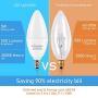 LED Candelabra Bulb, Ceiling Fan Light Bulbs, E12 LED Bulb, 5 Watt (60 Watt Equivalent), Soft White 2700K LED Chandelier Light Bulbs, Candle Bulb Small Base for Chandelier, Non-Dimmable (6 Pack)