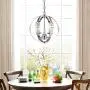 Chrome Chandelier Crystals Chandeliers 3 Light Chrome Light Fixture Sphere Chandelier for Dining Room