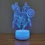 Spiderman Night Light for Kids Table Spiderman Lamp Christmas Present, 3D LED Illusion Lamp for Boys Bedroom Room Decoration, Remote Control Nightlight and Touch Light up (Spiderman Light)