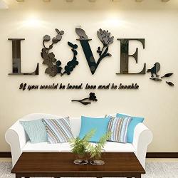 Kledbying US Stock,3D DIY Acrylic Wall Stickers& Murals,Wall Murals for Living Room Bedroom Sofa Backdrop Tv Wall