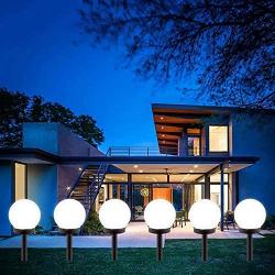 Gloriy LED Solar Garden Light Decorative,8 Pack Solar Lights Outdoor,Solar Globe Light Waterproof Outdoor Landscape Path Light White Light…