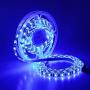 YUNBO LED Strip Light Blue 460-465nm, 16.4ft/5m 300 Units Cuttable SMD 5050 Black PCB Board 12V Waterproof Flexible LED Tape Light for Home, Hotel, Bar, Festival Decoration Lighting