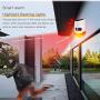 Solar Strobe Light with Remote Controller Motion Sensor Detector Solar Alarm Light Outdoor 130db Sound Security Siren Light IP67 Waterproof 24 Hours+Night 6 Mode for Home,Farm,Barn,Villa,Yard 2 Pack