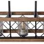 Giluta Rectangle Wood Metal Pendant Light Kitchen Island Chandelier Black Finish Rustic Industrial Chandelier Vintage Ceiling Light Fixture 5 Lights with Seeded Glass Shade (17810) Giluta Rectangle Wood Metal Pendant Light Kitchen Island Chandelier Black Finish Rustic Industrial Chandelier Vintage Ceiling Light Fixture 5 Lights with Seeded Glass Shade (17810)