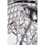 Edvivi Marya 4-Light Chrome Round Crystal Chandelier Ceiling Fixture | Beaded Drum Shade | Glam Lighting