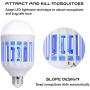 GLOUE Bug Zapper Light Bulb, 2 in 1 Mosquito Killer Lamp UV Led Electronic Insect & Fly Killer