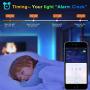 YUTCY 32.8ft Smart Color Changing RGB LED Light Strip 5050 LED Tape Lights Wireless Bluetooth APP Control LED Strip Lights with IR Remote Controller for Home Bedroom Lighting Kitchen and Other