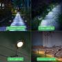 OSORD Outdoor Solar Pathway Lights, 【4 Pack】Waterproof 2-in-1 Solar Powered Wall Light Landscape Lighting Auto On/Off with 2 Color Modes Solar Lights for Garden Path Yard Patio Walkway Driveway Pool