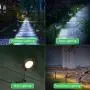 OSORD Outdoor Solar Pathway Lights, 【4 Pack】Waterproof 2-in-1 Solar Powered Wall Light Landscape Lighting Auto On/Off with 2 Color Modes Solar Lights for Garden Path Yard Patio Walkway Driveway Pool