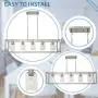VINLUZ Contemporary Chandeliers Brushed Nickel 5 Light Modern Vintage Dining Room Lighting Fixtures Hanging, Kitchen Island Linear Pendant Lights Farmhouse Flush Mount Ceiling Light with Glass Shade