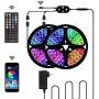 LEDBLE Led Strip Lights 32.8ft with Remote Phone APP Controlled, RGB 5050 SMD Led Light Strip Music Sycn Color Changing LED Lights Rope Lights for Bedroom Room TV Backlight Kitchen DIY Cut