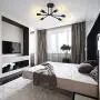 Semi Flush Sputnik Chandelier Ceiling Light 6-Light Modern Flush Mount Lighting Fixture,Black Hanging Pendant Lights for Bedroom Dining Room Living Room(Black) Semi Flush Sputnik Chandelier Ceiling Light 6-Light Modern Flush Mount Lighting Fixture,Black Hanging Pendant Lights for Bedroom Dining Room Living Room(Black)