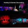 Color Changing LED Landscape Lights with RF Remote 10W RGB Waterproof Outdoor Tree Garden Holiday Lighting with US Plug