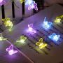 HDNICEZM Butterfly String Lights,Twinkle Lights 8 Lighting Mode Waterproof 21.1ft 40 LED USB Plug in with Remote Control for Home Indoor Outdoor Garden Holiday Parties Patio Plants Shelf Decor