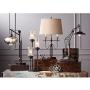 Libby Modern Industrial Console Table Lamp Bronze 3-Light Amber Seedy Glass Shade for Living Room Bedroom Office - Franklin Iron Works