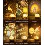 Vency Baby Night Light with 6 Films, Star Night Light Projector for Kids, Rotating Kids Night Lights for Bedroom 6 Color Options, Projection Lamp for Baby Birthday Christmas Gifts (USB)