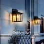 LANFU Wall Sconce as Porch Light, 1105 Lumen, Aluminum Housing Plus Glass, Matte Finish, Outdoor Rated