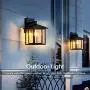 LANFU Wall Sconce as Porch Light, 1105 Lumen, Aluminum Housing Plus Glass, Matte Finish, Outdoor Rated