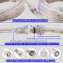 Blue LED Lights, 16ft Rope Lights, Connectable and Flexible Blue Strip Lighting , High Brightness 3528 LEDs with Clear PVC Jacket, Waterproof Weatherproof for Indoor Outdoor Use