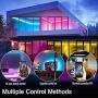 LED Light Strips with Remote Music Sync, Smart LED Strip Lights for Bedroom,Color Changing RGB LED Strips for Desk, Dorm, Under The Cabinet, TVs,Rooms with 44 Keys Remote Mic Control