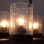 TABLIGHT Birch Wood Antique with Single Glass Lodge Hanging Pendant Light Decorative 5 Lights Ceiling Light