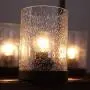 TABLIGHT Birch Wood Antique with Single Glass Lodge Hanging Pendant Light Decorative 5 Lights Ceiling Light