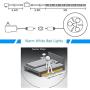 Vansky Motion Activated Bed Light, Flexible LED Strip Motion Sensor Night Light Bedside Lamp Illumination with Automatic Shut Off Timer (Warm Soft Glow)