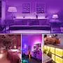 Led Strip Lights, Color Changing Strip Lights 16.4ft Music Sync, Bulit-in Sensitive Mic, RGB Led Music Light Strip with Remote for Room, Bedroom, Gaming Desk, TV