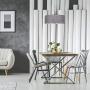 Kira Home Adelade 22'' Modern 3-Light Drum Pendant Chandelier, Gray Fabric Shade, Tempered Glass Diffuser, Adjustable Height, Brushed Nickel Finish