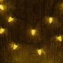 FUNPENY C9 Christmas String Lights, 50 LED 33ft Outdoor Fairy Lights Extendable Green Wire String Lights for Patio Xmas Tree Wedding Party Decoration, Warm White