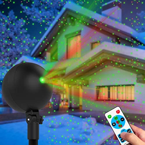 Christmas Lights Projector Laser Light Xmas Spotlight Projectors Waterproof Outdoor Landscape Spotlights for Holiday Halloween Yard Decorations