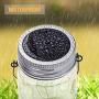 GIGALUMI Hanging Solar Mason Jar Lights, 6 Pack 30 Led String Fairy lights Solar Lanterns Table Lights, 6 Hangers and Jars included. Great Outdoor Lawn Decor for Patio Garden, Yard and Christmas Décor