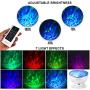 Exelme Night Light Projector Ocean Wave - Sound Machine with Soothing Nature Noise and Relaxing Light Show - Color Changing Wave Light Effects for Kids Adults Bedroom Living Room