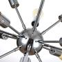 mirrea Sputnik Chandelier Vintage Edison Light Fixture Industrial Starburst Lighting with 12 Lights Chrome Finished Metal