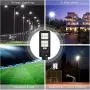 200W Solar Street Lights Outdoor Lamp, 288 LED 10000 Lumen, Light Control, IP65 Waterproof Dusk to Dawn Security Led Flood Light for Yard, Garden, Street, Basketball Court(2 Pack)