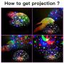 Night Light Creative Led 360° Rotating Star Project Light Night Light Projector Lamp, Star Night Light Boy and Girl Gift, Bedroom and Party Decoration for Romantic Dates (Pink)